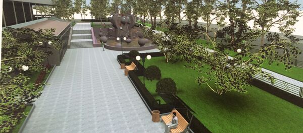 Проект реставрации фонтана Золотые рыбки и территории вокруг него - Sputnik Кыргызстан