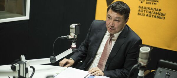 Начальник управления технического регулирования и метрологии Министерства экономики КР Султан Ахматов во время интервью - Sputnik Кыргызстан