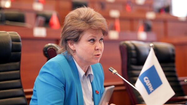 Депутат ЖК Ирина Карамушкина. Архивное фото - Sputnik Кыргызстан