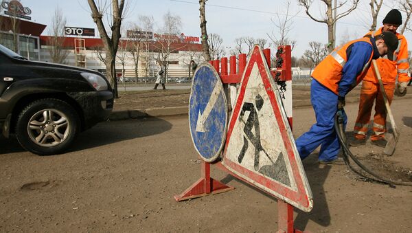 Весенний ремонт автодорог - Sputnik Кыргызстан