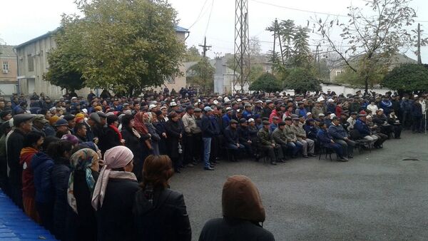 Митинг сотрудников Кыргызнефтегаз в городе Кочкор-Ата - Sputnik Кыргызстан