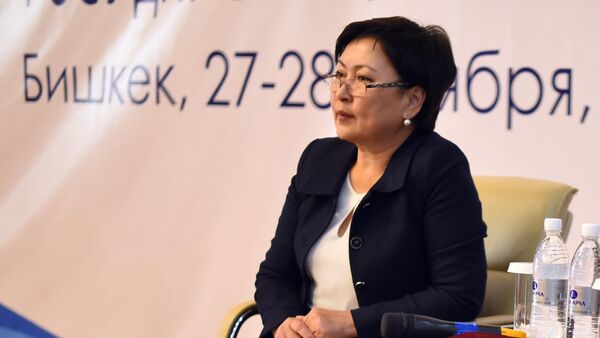 Билим берүү жана илим министри Гүлмира Кудайбердиева. Архив - Sputnik Кыргызстан