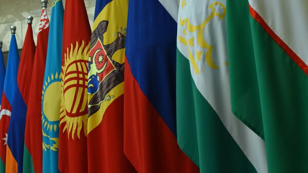 Флаги стран участниц СНГ. Архивное фото - Sputnik Кыргызстан
