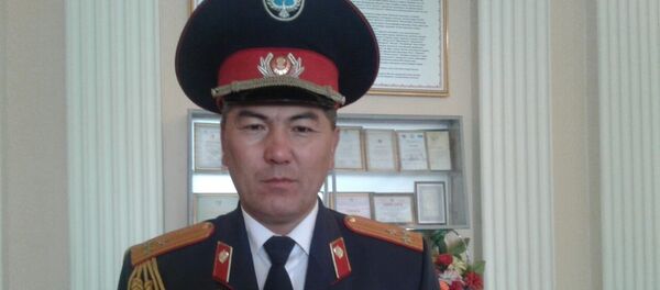 Жалал-Абад облустук ички иштер башкармалыгынын коомдук коопсуздук бөлүмүнүн башчысы, милициянын полковниги Нурбек Сыдыков - Sputnik Кыргызстан