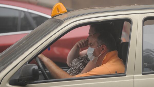 Таксист за рулем автомобиля. Архивное фото - Sputnik Кыргызстан