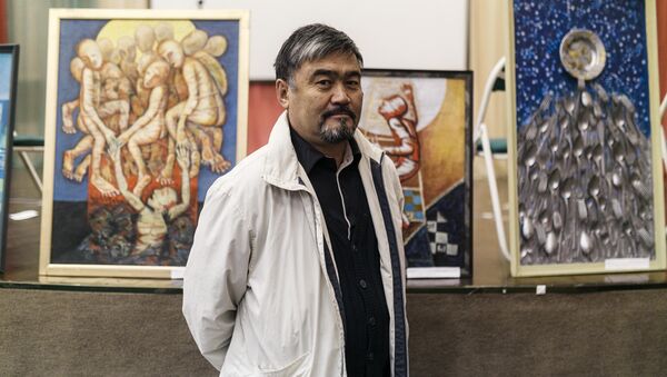 Выставка художника Асатилла Тешебаева в Москве - Sputnik Кыргызстан
