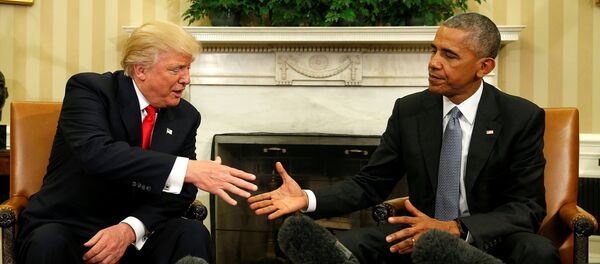 Встреча действующего президента США Барака Обамы с Дональдом Трампом - Sputnik Кыргызстан
