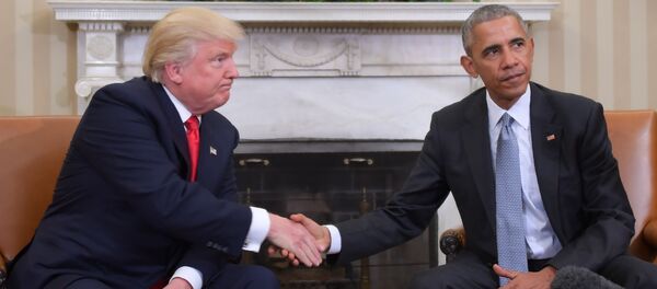 Встреча действующего президента США Барака Обамы с Дональдом Трампом - Sputnik Кыргызстан