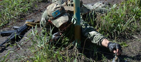 Военнослужащие вооруженных сил Казахстана во время учений. Архивное фото Военнослужащие вооруженных сил Казахстана во время учений. Архивное фото - Sputnik Кыргызстан