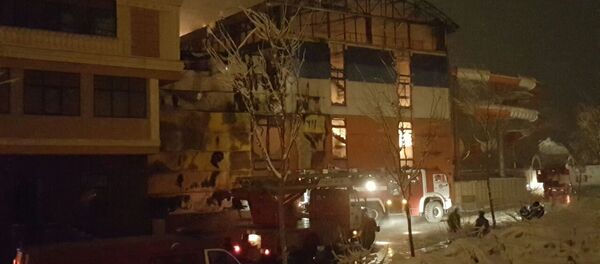 Пожар на аквапарке Ала-Тоо в Бишкеке - Sputnik Кыргызстан