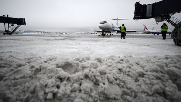 Уборка снега в аэропорту Внуково - Sputnik Кыргызстан