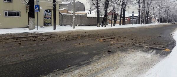 Искусственная неровность на одной из улиц Бишкеке - Sputnik Кыргызстан