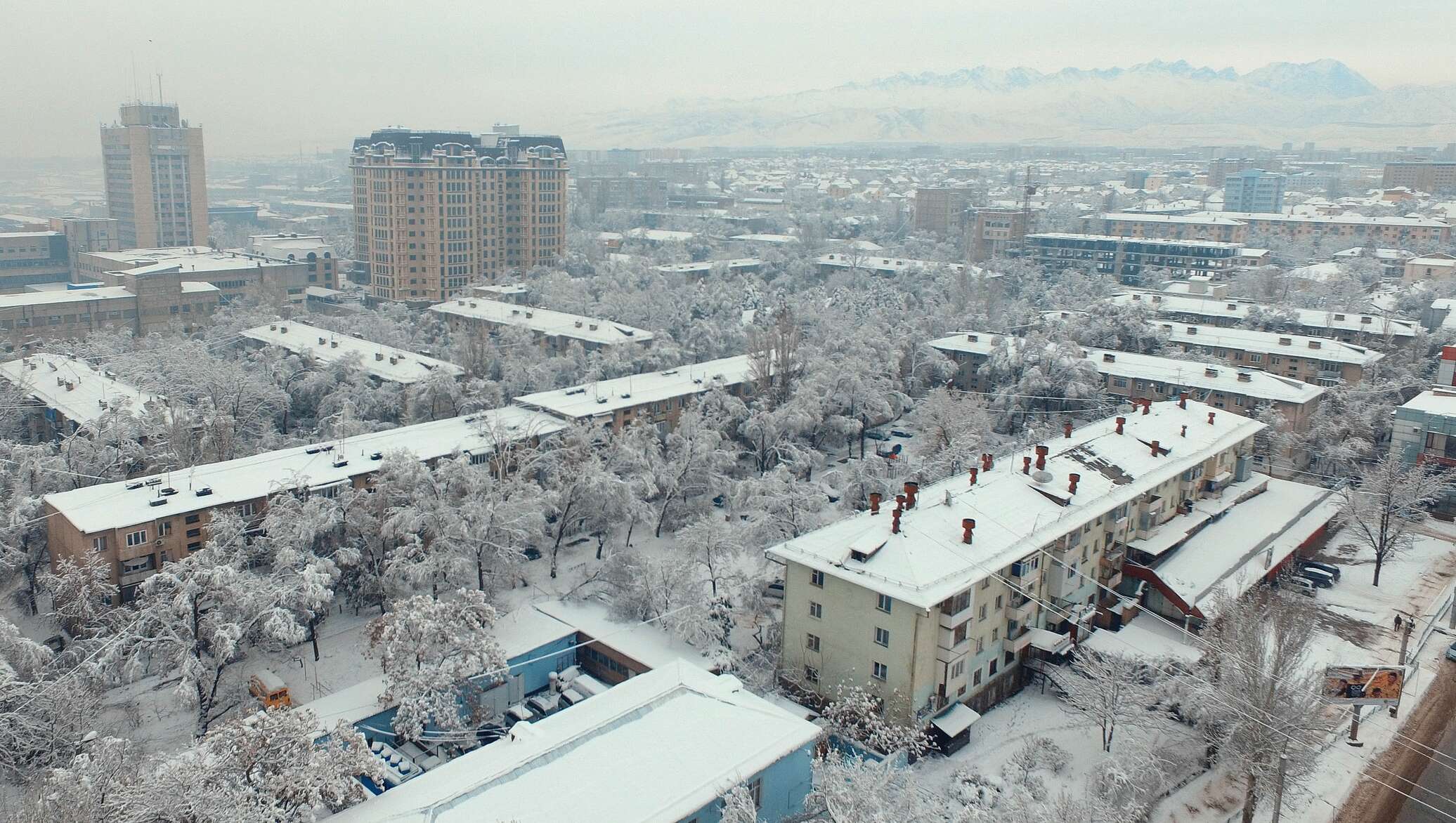 Зима Кыргызстан Ош