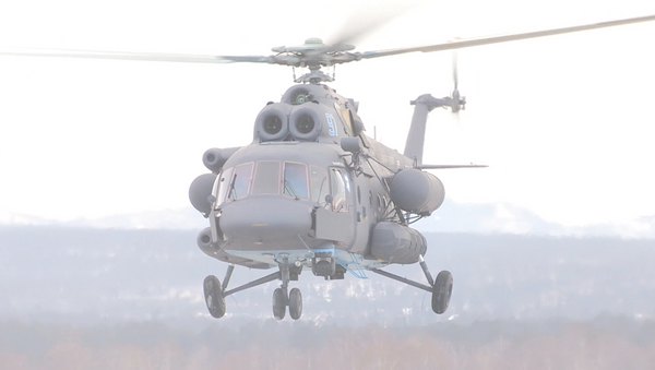 Тестовый полет первого арктического вертолета Ми-8АМТШ-ВА в Улан-Удэ - Sputnik Кыргызстан