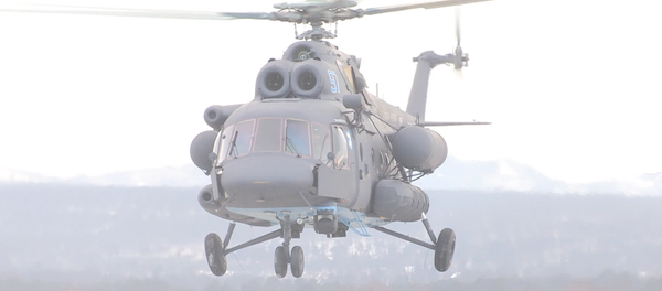 Тестовый полет первого арктического вертолета Ми-8АМТШ-ВА в Улан-Удэ - Sputnik Кыргызстан