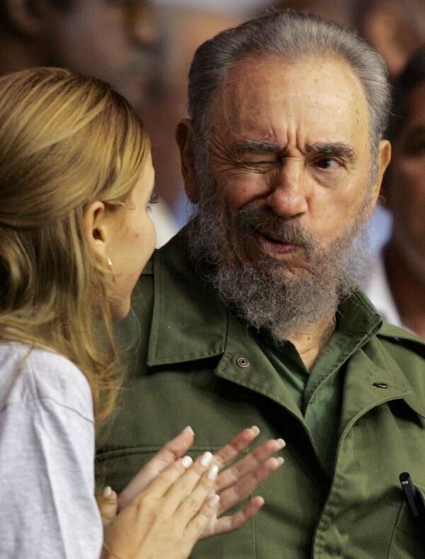 Кубинский революционер, государственный, политический и партийный деятель, руководитель Кубы в 1959—2011 годах Фидель Кастро - Sputnik Кыргызстан