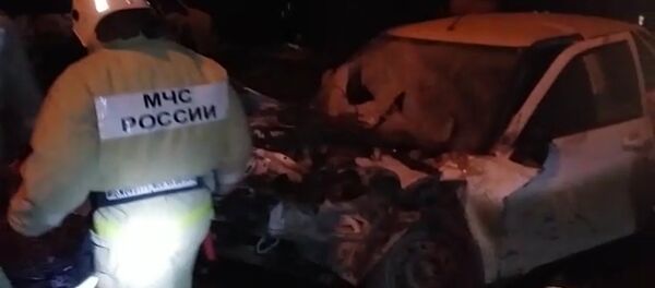 Кадры с места крупного ДТП на трассе Кавказ в Чечне - Sputnik Кыргызстан