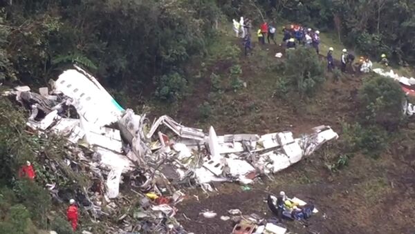 Спасатели осматривали обломки на месте крушения самолета в Колумбии - Sputnik Кыргызстан