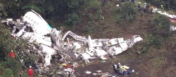 Спасатели осматривали обломки на месте крушения самолета в Колумбии - Sputnik Кыргызстан