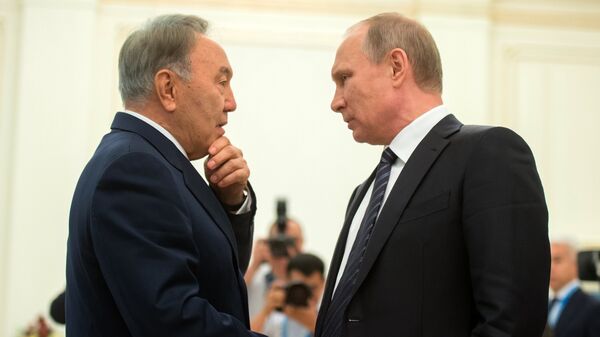 Владимир Путин и Нурсултан Назарбаев. Архивное фото - Sputnik Кыргызстан