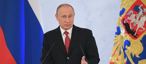 Ежегодное послание президента РФ В. Путина Федеральному Собранию Ежегодное послание президента РФ В. Путина Федеральному Собранию - Sputnik Кыргызстан