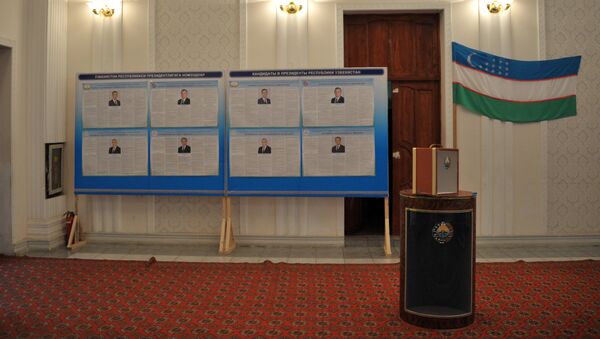 Избирательный участок накануне президентских выборов в Узбекистане. - Sputnik Кыргызстан