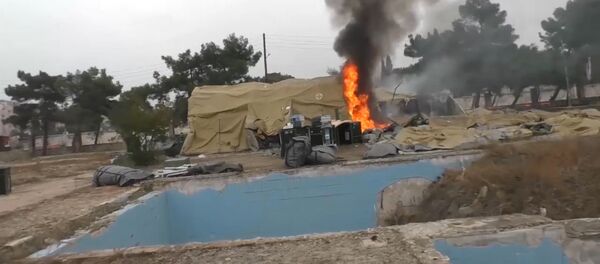 В Алеппо боевики обстреляли госпиталь Минобороны РФ. Съемка очевидцев - Sputnik Кыргызстан