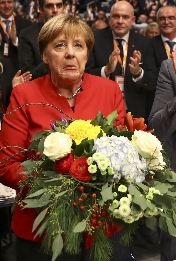 Переизбрание Ангелы Меркель председателем Христианско-демократического союза в Германии - Sputnik Кыргызстан