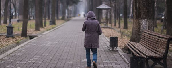 Прохожий на бульваре Эркиндик в Бишкеке. Архивное фото Прохожий на бульваре Эркиндик в Бишкеке. Архивное фото - Sputnik Кыргызстан