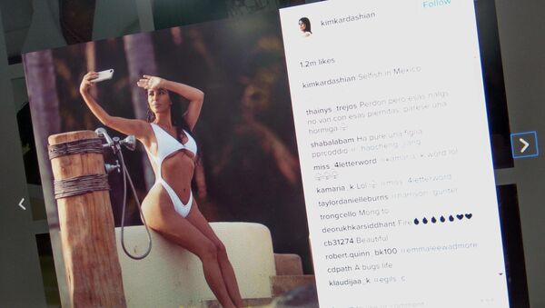 Снимок с социальной сети instagram пользователя kimkardashian. Звезда реалити-шоу Ким Кардашьян - Sputnik Кыргызстан