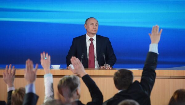 Пресс-конференция Владимира Путина - Sputnik Кыргызстан