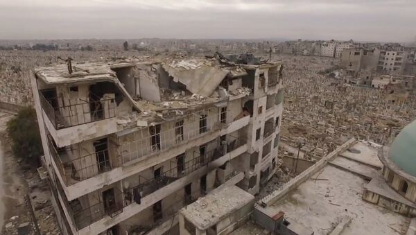 Руины вместо домов и безлюдные улицы – сирийский Алеппо после вывода боевиков - Sputnik Кыргызстан