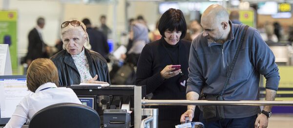 Открытие нового сегмента пассажирского терминала в аэропорту Домодедово - Sputnik Кыргызстан