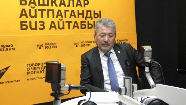 Министр финансов Адылбек Касымалиев во время интервью Sputnik Кыргызстан - Sputnik Кыргызстан