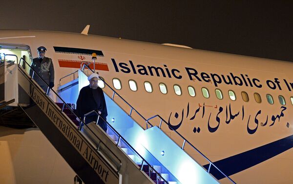 Президент Ирана Хасан Роухани прибыл в Кыргызстан с официальным визитом - Sputnik Кыргызстан
