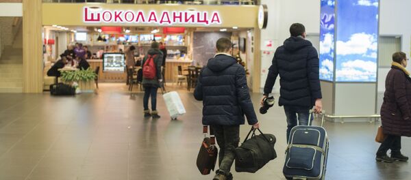 Первый рейс Москва — Бишкек из нового аэропорта Жуковский Первый рейс Москва — Бишкек из нового аэропорта Жуковский - Sputnik Кыргызстан