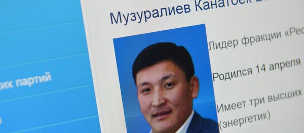 Лидер фракции Республика Бишкекского горкенеша Канатбек Музуралиев - Sputnik Кыргызстан