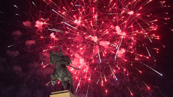 Празднование Нового года на площади Ала-Тоо - Sputnik Кыргызстан