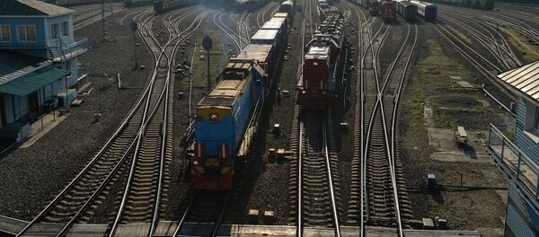 Грузовые поезда. Архивное фото - Sputnik Кыргызстан