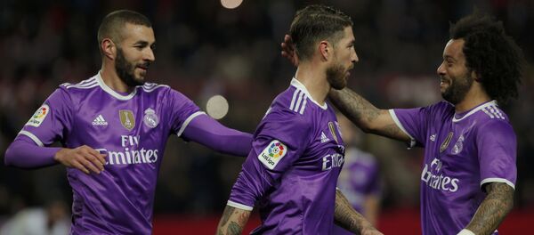 Матч Реал Мадрида с Севильей в 1/8 финала Кубка Испании в Севилье Матч Реал Мадрида с Севильей в 1/8 финала Кубка Испании в Севилье - Sputnik Кыргызстан