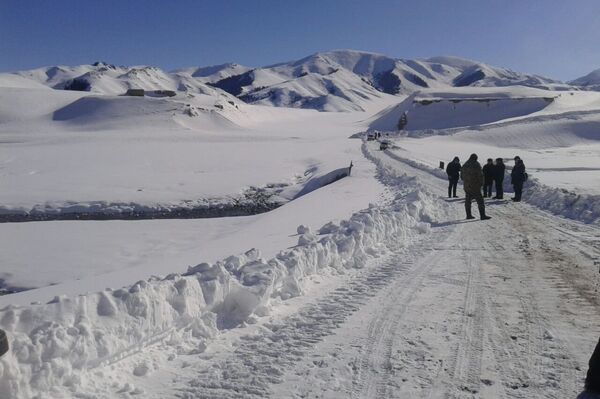 Выпавший в декабре снег оставил без связи с внешним миром 54 семьи (200 человек) в кошарах и 36 тысяч голов скота в начале января - Sputnik Кыргызстан