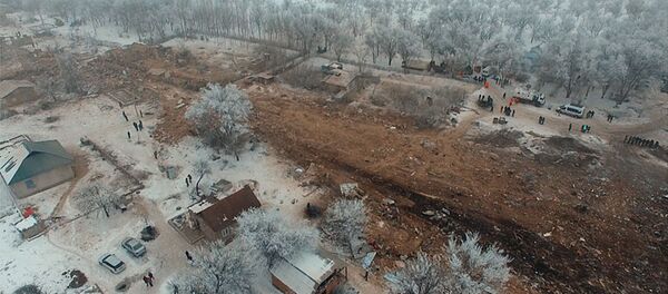 Кулаган учактын жерге сүрүлгөн изи — асмандан көрүнүш - Sputnik Кыргызстан