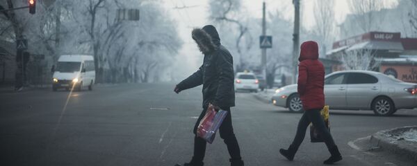 Прохожие на одной из улиц Бишкека. Архивное фото - Sputnik Кыргызстан