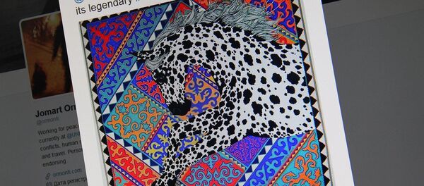 Снимок с социальной сети Twitter пользователя Jomart Ormonbekov. Платки с кыргызским орнаментом стоимостью почти тысяча долларов - Sputnik Кыргызстан