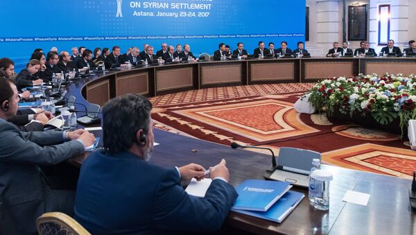 Участники международной встречи по сирийскому урегулированию в Астане. - Sputnik Кыргызстан
