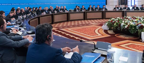 Участники международной встречи по сирийскому урегулированию в Астане. - Sputnik Кыргызстан