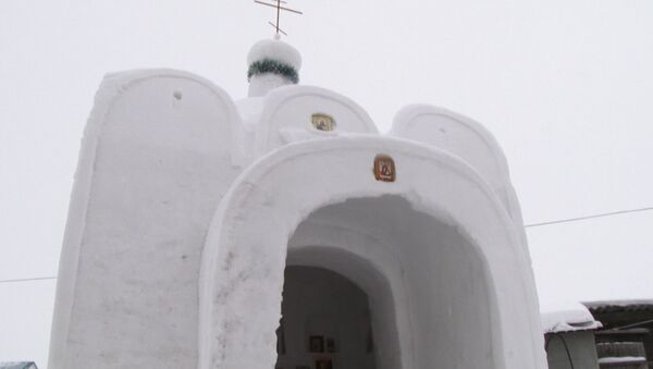 Снежный храм в Омской области - Sputnik Кыргызстан