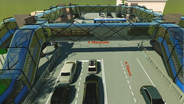 Эскизы подвесного моста в городе Ош - Sputnik Кыргызстан