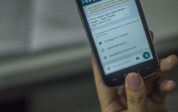 WhatsApp мессенджери аркылуу колдонуучунун уюлдук телефонуна жиберилген спам - Sputnik Кыргызстан
