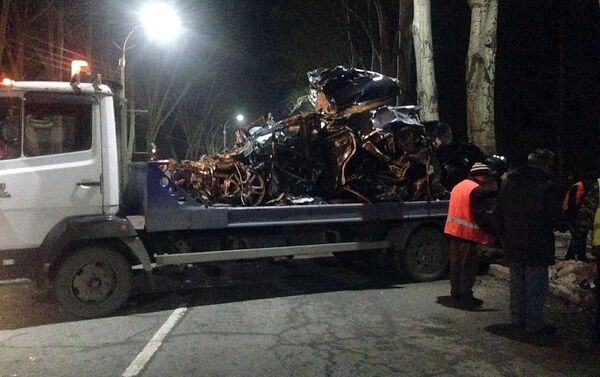 Вечером 2 февраля произошло дорожно-транспортное происшествие в районе ВДНХ. - Sputnik Кыргызстан